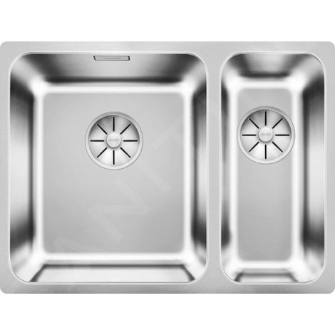 Evier Blanco Solis 340/180-U Inox InFino - Inox Brossé (1/3)