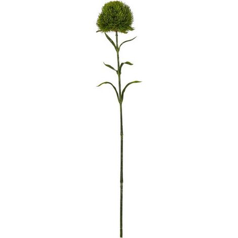 Dark Dianthus (Single Stem Flower) - Plastic - Height 53 cm - Green
