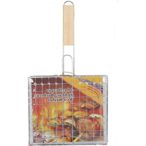 Outils de barbecue d'agrafe de barbecue de barbecue de poissons grillés d'acier inoxydable Petit Quatre Château 39.5x21.5x19 cm (1/5)