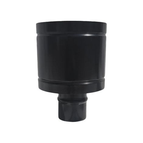 CAPPELLO ANTIVENTO INOX304 PER CANNE FUMARIE A LEGNA NERO- Diam. 130- DK- pezzi 1