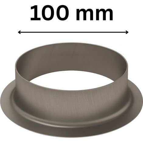 Anschlussflansch 100 mm Metall Lüftungssystem Rohrverbinder Anschlussstück