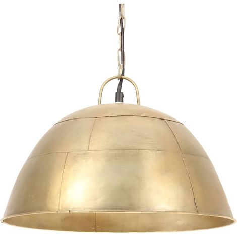 vidaXL Lámpara colgante vintage redonda 25 W latón 41 cm E27 (1/2)