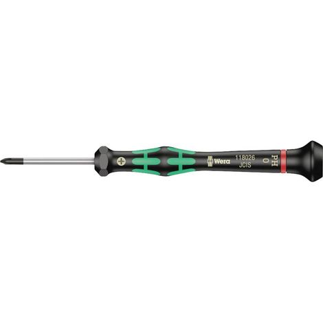 Wera 2050 05118026001 pour l'électronique et la mécanique de précision Tournevis cruciforme PH 0 Longueur de la lame: 4