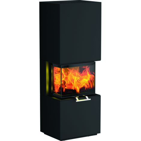 Olsberg Kaminofen OSORNO S 5,7 kW Ofen Kamin Holzofen Bausatz 'Stahl/Schwarz' (1/2)