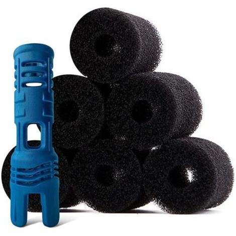Pair Lntyq Buse anti-projection avec 6 brosses en mousse pour robot piscine Polaris 280, équivalent à la Tail Sweep Pro TSP10S. (1/5)