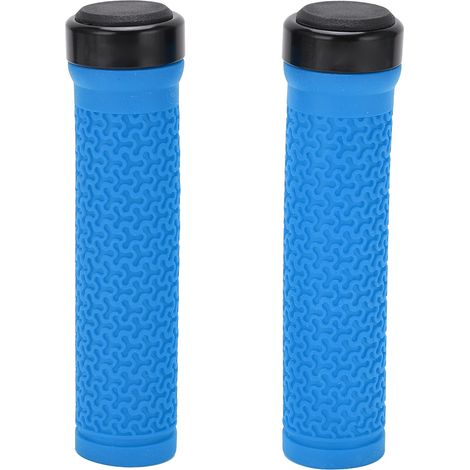 Paar rutschfeste Lenkergriffe aus Gummi für Rennräder und Mountainbikes, Fahrrad-Ersatzteile – Blau (1/5)