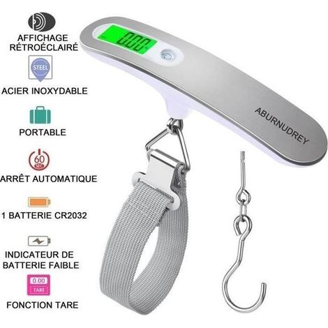 Weighs Bagage, ABURNUDREY Suitcase Electronique Balance Portable Max 50Kg/110Lb(LB,g,Oz,kg) (1/4)