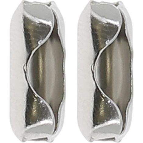 2x Arrêt de chainette de store intérieur avec boule Ø 4,5mm et pas de 6,2mm en métal chromé Accessoire Volet roulant Assemblage Butée Raccord Connecteur Cordon Vénitien (1/4)