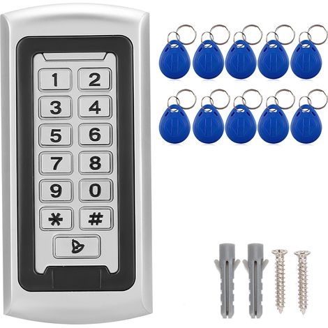 Clavier d'accès sécurité RFID 125KHz extérieur 2000 utilisateurs Wiegand 26 contrôle d'accès universel (1/5)