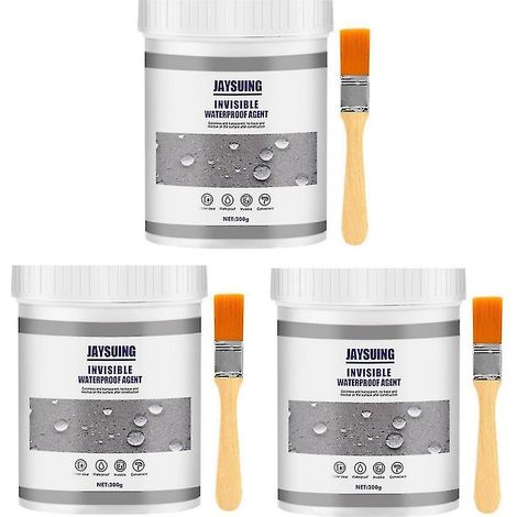 3pcs Mastic d'étanchéité invisible imperméable, agent isolant anti-fuite, colle de scellement résistante à l'eau, kit de réparation étanche (1/5)