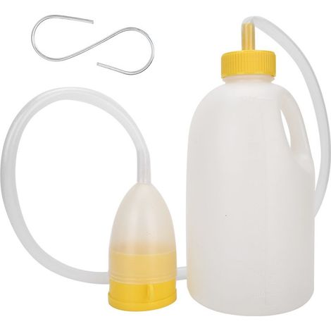 Urinoir portable homme 1700ml avec tuyau pour patient alité, personne âgée, bouteille de pipi masculine, pot de chambre lit (1/5)