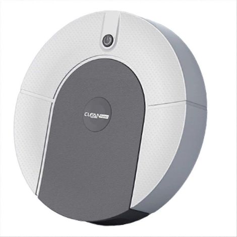 Robot aspirateur laveur automatique pour maison connectée, balaie les surfaces humides et sèches, machine de nettoyage ultra-mince, gris (1/5)