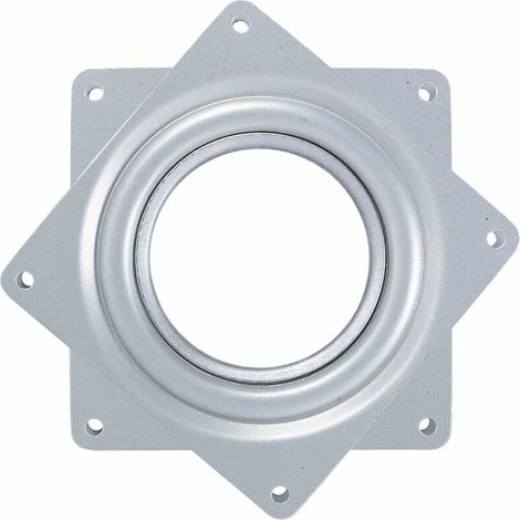 DEESSE SHOP - 4 Plate-forme rotative paresseuse carrée Plaque pivotante à 360 degrés avec roulements à billes en acier Multi-usages pour support de table de bureau TV, anti-corrosion, antirouille (1/5)