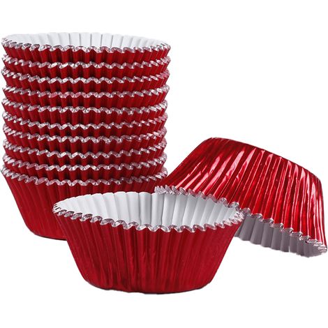 Cupcake Liner - Aluminium Foil - 7 cm Top Diameter - 3 cm Height - For Muffins Cakes Pastries - 500 pcs (1/5)