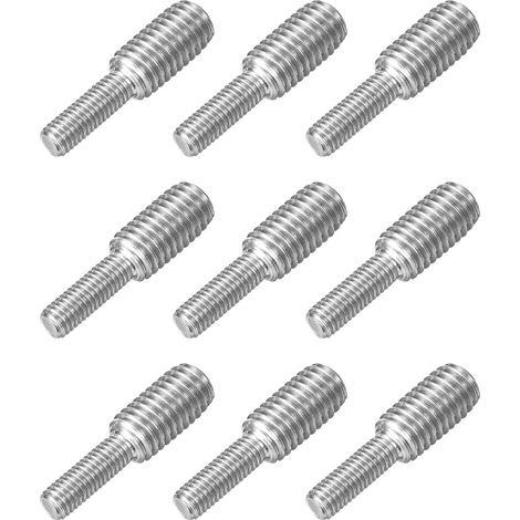 9pcs Boulon à Tige Filetée Double Extrémité M5x15mm à M8x15mm (1/5)