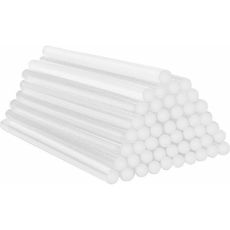 Bâtons de colle chaude 100 pièces 7mm x 150mm fort adhésif chaud Mini fonte artisanat bâton de pistolet à colle pour pistolet à colle 20W 30W bricolage, artisanat de passe-temps travail du (1/2)