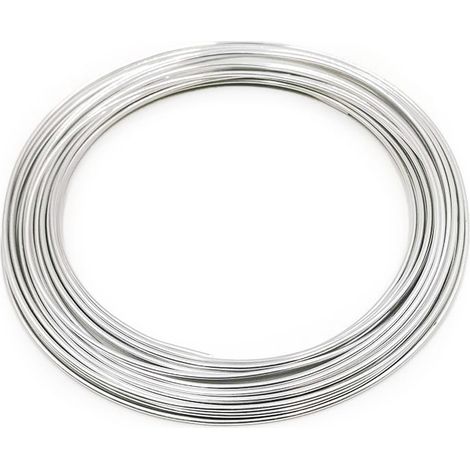 Blumendraht - Ring - 2 mm x 10 m - Silber
