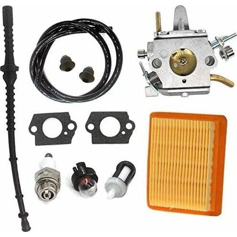 Carburateur avec filtre à air et tuyau à essence pour Stihl FS400 FS450 FS480 SP400 SP450 - Remplace Zama C1Q-S34H, 4128 120 0651, 4134 141 0300. H524 (1/5)