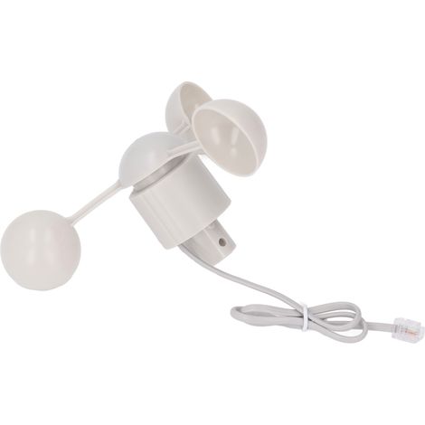 Coupelle anémomètre capteur mesure vent 3 coupelles connecteur RJ11 pour station météo (1/5)