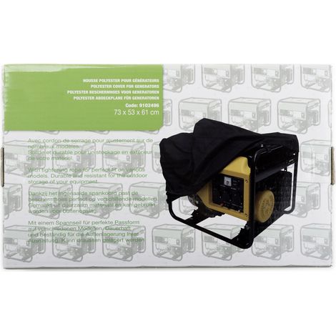 Housse en polyester noir spéciale groupe électrogène (1/3)