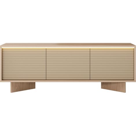 GOBI MINI - Meuble TV 154 cm melaminé Beige (1/5)
