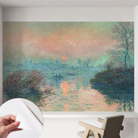 Papier peint adhésif autocollant pour salon chambre à coucher tendance et originale Crépuscule évocateur 152x104 cm (1/5)