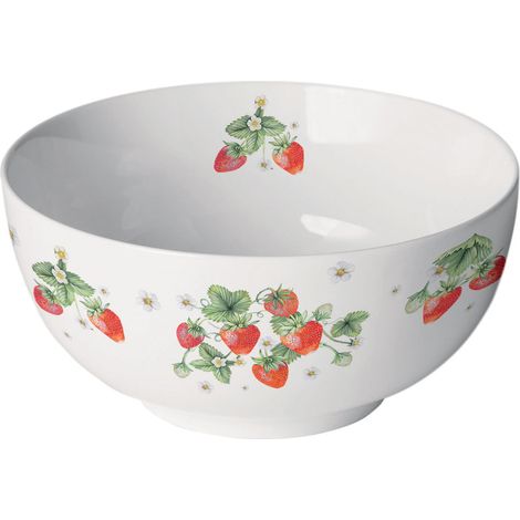 Bol en Porcelaine Fine - Fraises Délicieuses (1/2)