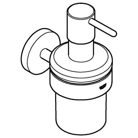 Seifenspender Essentials 404481 mit Halter supersteel (1/5)