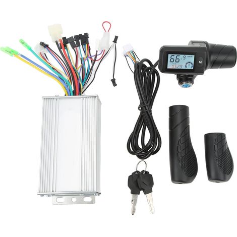 36V 48V 500W Contrôleur de Vélo Électrique Kit Moteur avec Poignée 805 Demi-Gaz et Panneau LCD Verrouillable (1/5)