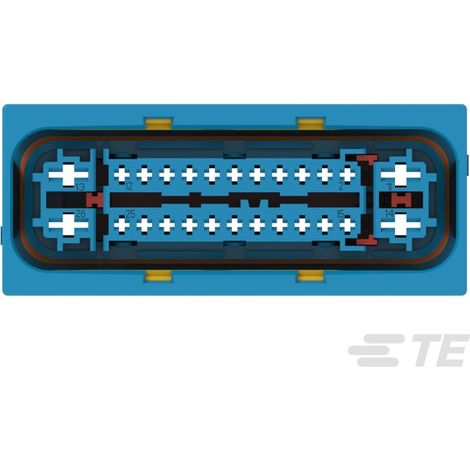 Amp 1-1379208-1 Connecteur automobile porte-clips 26 voies MT2/SPT - Femelle - bleu