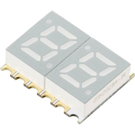 TRU COMPONENTS LED CMS ROUGE 6 MCD AFFICHAGE À DEUX CHIFFRES TC-11612580 (1/4)