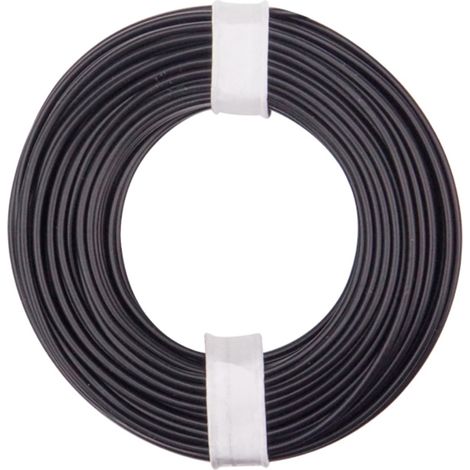 Donau Elektronik 125-011 Litze 1 x 0.25 mm² Schwarz 10 m