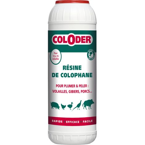 Kolophoniumharz Coloder 600g zum Rupfen von Geflügel und Wild - Saniterpen (1/2)