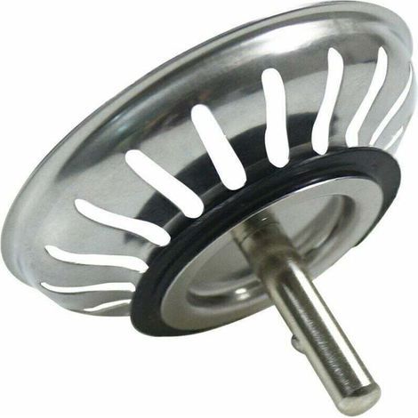 80mm Kitchen Sink Drain Basket - Universal Stainless Steel Strainer, Pop-Up Basket Stopper - Dishwasher Safe, Won't Clog & Overflow (1/4)
