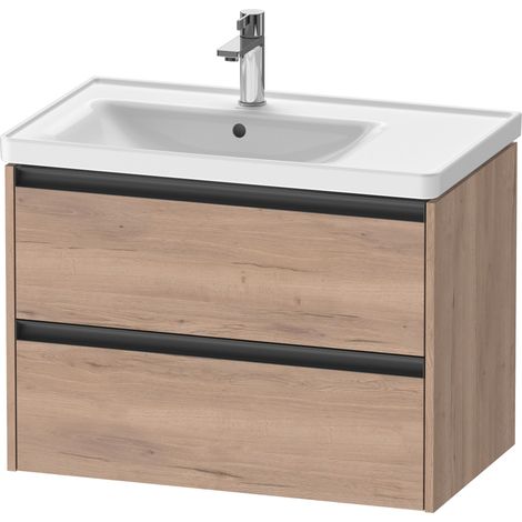 Duravit Ketho.2 Waschtischunterbau wandhängend, 2 Schubkästen,