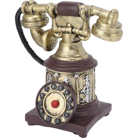 Téléphone portable décoratif vintage ingénieux, style téléphone fixe, pour la maison ou un café -28 (1/5)