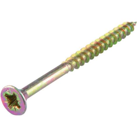 Vis Agglo Tête Fraisée Pz Standard Acier Zingué Jaune 4,5 X 35 Mm 11 Pc(s) (1/2)