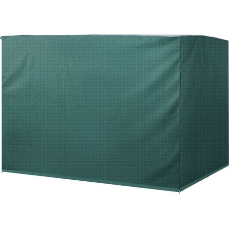 Housse de protection pour balancelle Hollywood 3 places, imperméable et résistante à l'hiver, coupe-vent et anti-UV, 215 x 155 x 150 cm, verte.