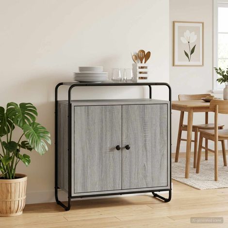 Aparador Sonoma gris 68 x 35 x 75 cm Madera de ingeniería (1/4)