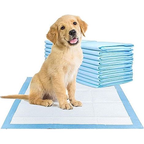 Lot de 50 alèses éducatives absorbantes pour chiot et chat, 60 x 45 cm, 50 tapis (1/5)