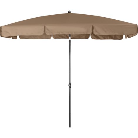 Doppler Mittelstockschirm "Sunline Waterproof Neo" 225 x 120 cm, greige, Bezug aus 100% Polyester, Gestell aus Stahl, Gewicht 3,7 kg (1/5)