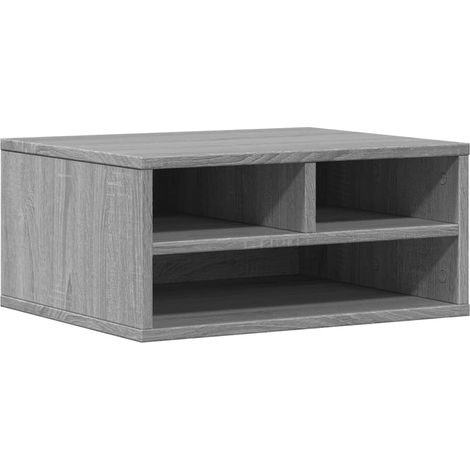 Maison Exclusive - Soporte impresora madera ingeniería gris Sonom