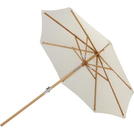 Cerox parasol avec fonction d'inclinaison blanc. (1/4)