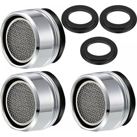 M24 Faucet Aerator, 3pcs Water Saving Faucet Filter Faucet Accessories Diffuser Sealed Faucet Filter for Kitchen Bathroom MUMU (1/4)