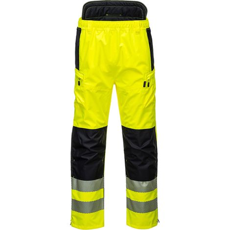 Pantalon Extrême Haute Visibilité Pw3 - Taille Xs - Jaune/noir - Portwest