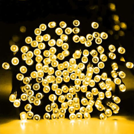 Guirlande Lumineuse LED 50M, 1000 LED, 8 Modes d'Éclairage, Étanche IP55, Blanc 4000K, Télécommande Sans Fil, Intérieur/Extérieur (blanc, 1000led)