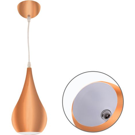 Colgante GAIO 1xE27 Al.Reg.xD.16cm Cobre