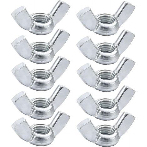 10pcs M10 Stainless Steel Wing Nuts Butterfly Nut for Bolt, Indoor and Outdoor Use (1/5)