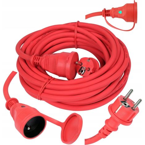 Rallonge 3x2,5 mm avec contrôle LED, 20 m