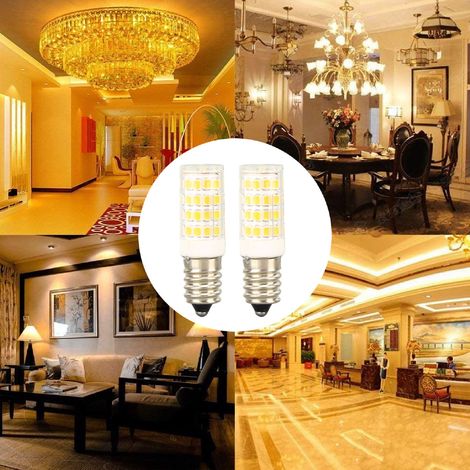 Ampoule LED E14, ampoule pour réfrigérateur, ampoule suspendue à intensité variable, culot européen, 450 lm, 5 W, effet bougie LED (1/5)